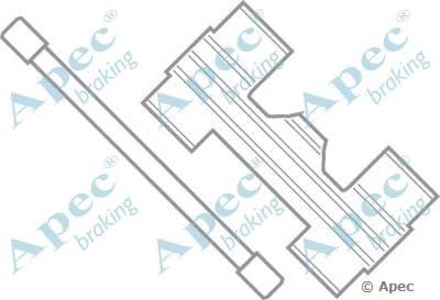 APEC BRAKING kit515 -  Комплектующие, тормозные колодки